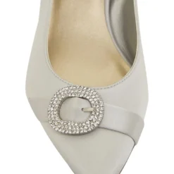 Coupon ❤️ Alan Pinkus Tina Silver Satin Heeled ✨ Shoes ⌛ -Women Shoes shop 866104750 6 720x928