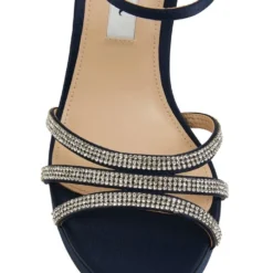 Buy 😉 NINA Saralyn Navy Satin Sandals 😍 -Women Shoes shop 871764580 6 720x928