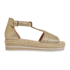 Budget ✨ Jane Debster Daze Soft Gold Weave 🤩 Sandals 🧨