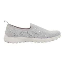 Budget โ Active Flex Parlour Light Grey Diamante Sneakers โ