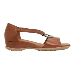 Buy 😀 Wide Steps Caroline Mid Brown Glove 🤩 Sandals ✔️