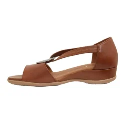 Buy 😀 Wide Steps Caroline Mid Brown Glove 🤩 Sandals ✔️ -Women Shoes shop 880375960 3 720x928