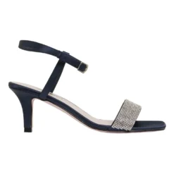 Best Sale ๐ Pink Inc Icon Bright Navy Satin Sandals in Bright Navy Satin โจ