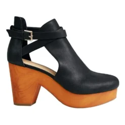 Best Sale ⭐ Belle & Bloom Fearless Black Clog Ankle Boot 🥰