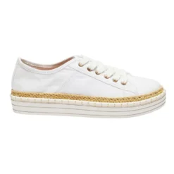 Cheapest 🌟 Ravella Hadley White Canvas Sneakers 🧨