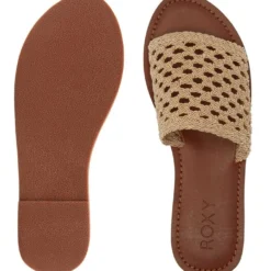 Best Pirce ⌛ Roxy Kaia Natural Slides 🔥 -Women Shoes shop 901898380 3 720x928